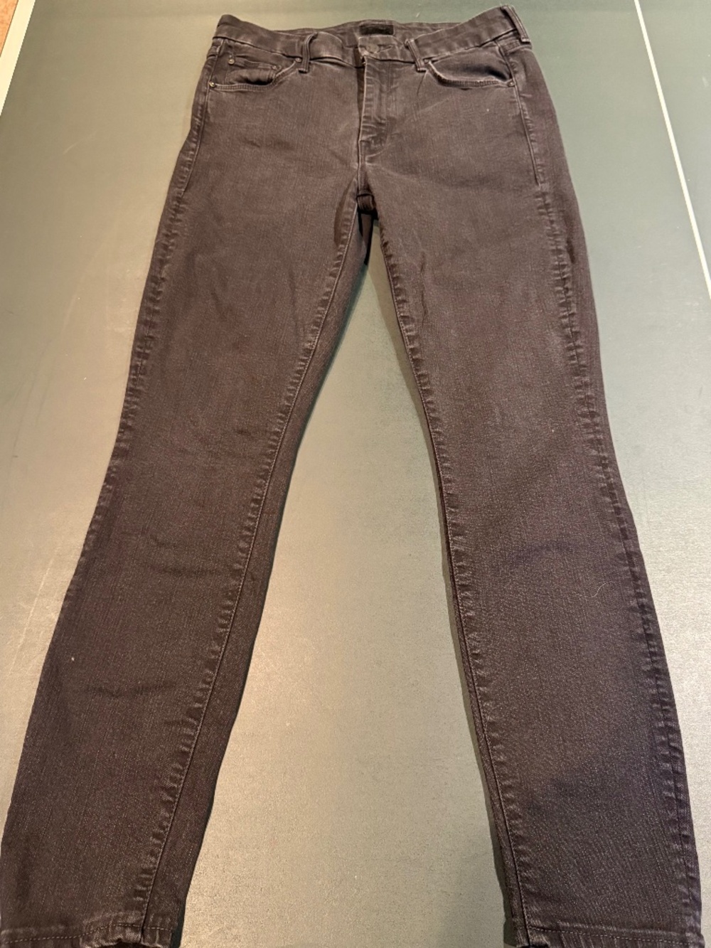 MOTHER The Looker Jeans Women’s Size 27 Black Skinny Denim Made in USA